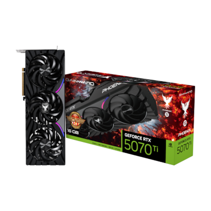 Placa De Vídeo Gainward Rtx 5070 Ti Phoenix-S Gs 16Gb Gddr7 256 Bit Ray Tracing Dlss 4 Ne7507Ts19T2-Gb2031K