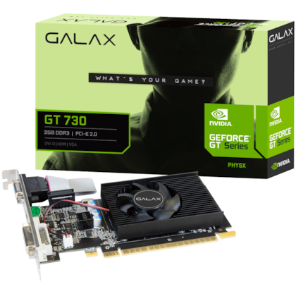 Placa De Video Galax Gt 730 4gb Ddr3 128bit 73gqf8hx00hd