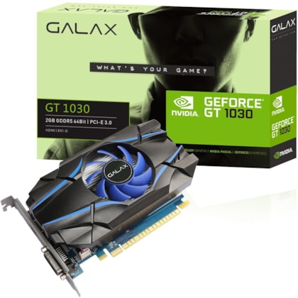 Placa De Video Galax Gt1030 2gb Gddr5 64 Bit 30nph4hvq4st