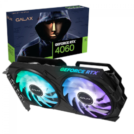 Placa De Video Galax Rtx 4060 8gb Ex 1-click Oc Gddr6 128bit Argb Dlss Ray Tracing 46nsl8md8mex