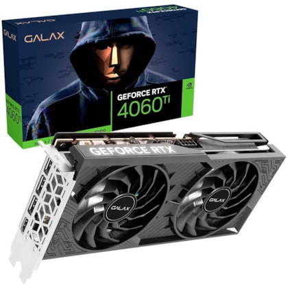 Placa De Video Galax Rtx 4060 Ti 8gb Gddr6 1-click Oc 128bit Dlss Ray Tracing 46isl8md8coc