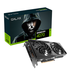 Placa De Video Galax Rtx 4070 D6 1-click Oc 2x 12gb Gddr6 192 Bit Dlss Ray Tracing 47nol7mdabdx