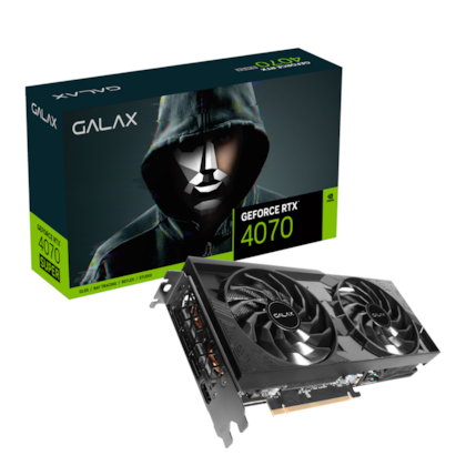 Placa De Video Galax Rtx 4070 D6 1-click Oc 2x 12gb Gddr6 192 Bit Dlss Ray Tracing 47nol7mdabdx