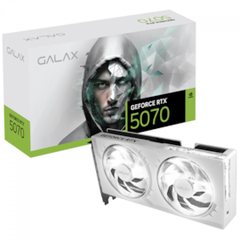 Placa De Vídeo Galax Rtx 5070 1-click Oc White 12gb Gddr7 192 Bit Dlss4 Ray Tracing Branca 57non7mdbswh