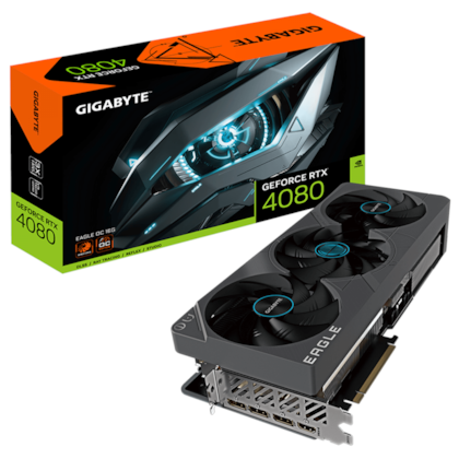 Placa de Video Gigabyte Rtx 4080 Eagle 16g Gddr6x 256 Bits Hdmi/3x Displayport Gv-n4080eagle Oc-16gd