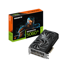 Placa De Vídeo Gigabyte Rtx 5060 Ti Windforce 8gb Gddr7 128 Bit Dlss4 Ray Tracing Gv-n506twf2-8gd