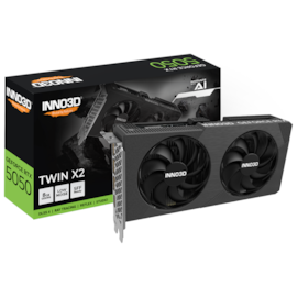 Placa De Vídeo Inno3D Rtx 5050 Twin X2 8Gb Gddr6 128 Bit Ray Tracing Dlss 4 N50502-08D6-174071N