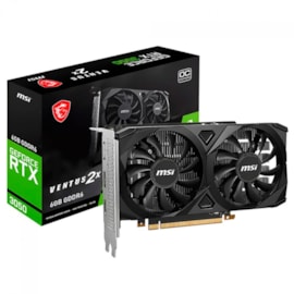 Placa De Video Msi Rtx 3050 Ventus 2x Oc 6gb Gddr6 96 Bit Hdmi Display Port Dlss Ray Tracing 912-v812-016