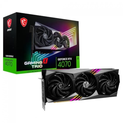 Placa De Video Msi Rtx 4070 12gb Gaming X Trio 912-v513-064