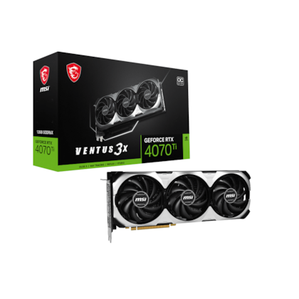 Placa De Vídeo Msi Rtx 4070 ti Ventus 3x Oc 12gb Gddr6x 192 Bit 912-v513-001