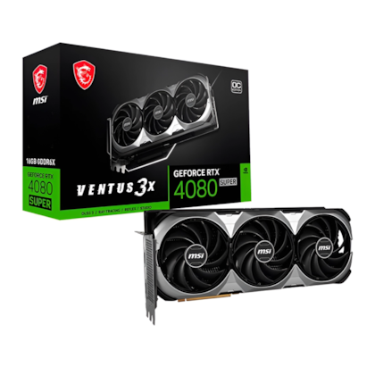 Placa De Video Msi Rtx 4080 Super 16gb Gddr6x Ventus 3x Oc 256 Bits 912-v511-233