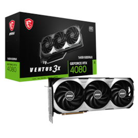 Placa De Video Msi Rtx 4080 Ventus 3x Oc 16g Gddr6x 256 Bits Hdmi/3x Displayport Rtx4080v3xoc