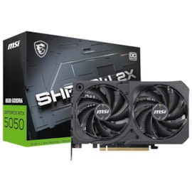Placa De Vídeo Msi Rtx 5050 Shadow 2X Oc 8Gb Gddr6 128 Bit Dlss4 Ray Tracing 912-V538-018