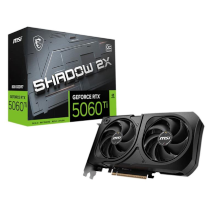 Placa De Vídeo Msi Rtx 5060 Ti Shadow 2x Oc 8gb Gddr7 128 Bit Ray Tracing Dlss 4 912-v536-023