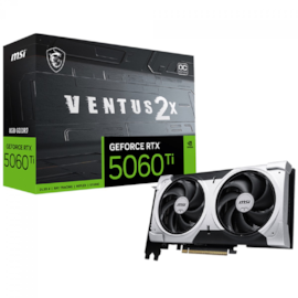 Placa De Vídeo Msi Rtx 5060 Ti Ventus 2x Oc 8gb Gddr7 128 Bit Ray Tracing Dlss 4 G506t-8v2cp