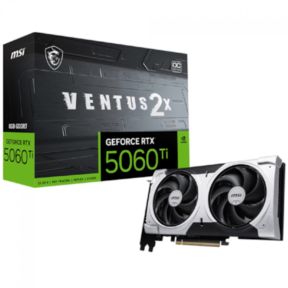 Placa De Vídeo Msi Rtx 5060 Ti Ventus 2x Oc 8gb Gddr7 128 Bit Ray Tracing Dlss 4 G506t-8v2cp