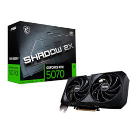 Placa De Vídeo Msi Rtx 5070 Shadow 2x Oc 12gb Gddr7 192 Bit Ray Tracing Dlss 4 912-v532-011