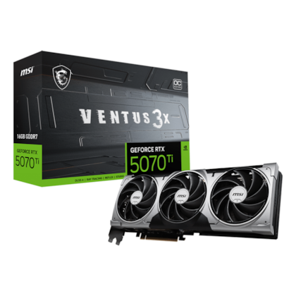 Placa De Vídeo Msi Rtx 5070 Ti Ventus 3x Oc 16gb Gddr7 256 bit Ray Tracing Dlss 4 912-v531-092