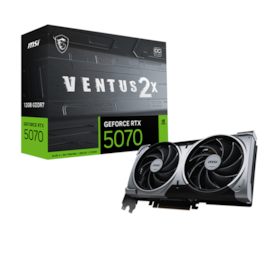 Placa De Vídeo Msi Rtx 5070 Ventus 2X Oc 12Gb Gddr7 192 Bit Ray Tracing Dlss 4 912-V532-009