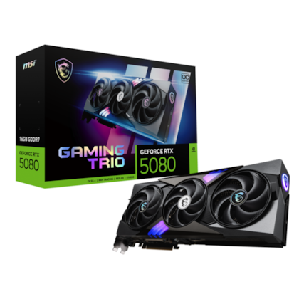 Placa De Vídeo Msi Rtx 5080 Gaming Trio Oc 16Gb Gddr7 256 Bit Ray Tracing Dlss 4 912-V531-026