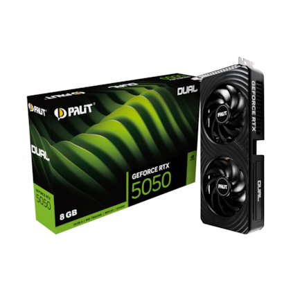 Placa De Vídeo Palit Rtx 5050 Dual 8Gb Gddr6 128 Bit Ray Tracing Dlss 4 Ne65050019P1-Gb2070D