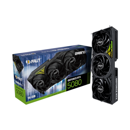 Placa De Vídeo Palit Rtx 5080 Gaming Pro 16Gb Gddr7 256 Bits Ray Tracing Dlss 4 Ne75080019T2-Gb2031Y