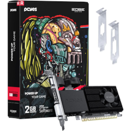 Placa De Vídeo Pcyes Radeon R5 220 Projeto Edge 2gb Ddr3 64 Bit Low Profile Single Fan Pper5dr3lpbr