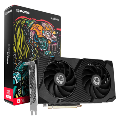 Placa De Vídeo Pcyes Radeon Rx 7600 Projeto Edge 8Gb Gddr6 128 Bits Fsr Pvr760008Gbpedfv02