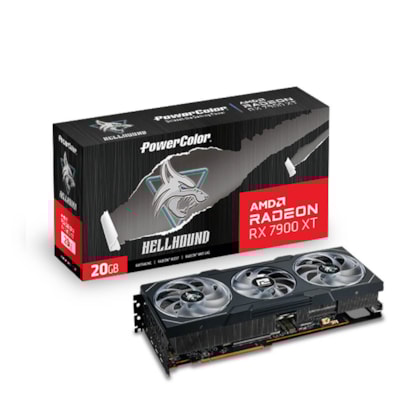 Placa De Video Powercolor Amd Rx7900xt 20gb D6 320bits 20g-l/oc