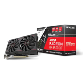 Placa De Video Sapphire Pulse Radeon Rx 6500 Xt Gaming Oc 4gb Gddr6 64 Bit Fhd Hdmi 11314-01-20g