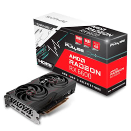 Placa De Video Sapphire Pulse Radeon Rx 6600 Gaming 8gb Gddr6 128 Bit Fhd Hdmi 11310-01-20g