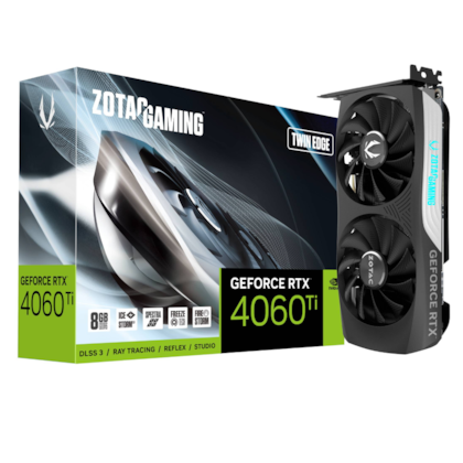 Placa De Vídeo Zotac Rtx 4060 Ti Twin Edge 8gb Gddr6 128 Bit Ray Tracing Zt-d40610e-10m