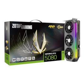 Placa De Video Zotac Rtx 5080 Amp Extreme Infinity 16Gb Gddr7 256 Bits Ray Tracing Dlss 4 Zt-B50800B-10P