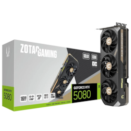 Placa De Video Zotac Rtx 5080 Solid Core Oc 16Gb Gddr7 256 Bits Ray Tracing Dlss 4 Zt-B50800J2-10A