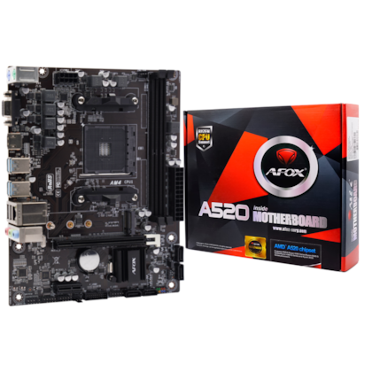 Placa Mae Afox A520 Ddr4 Am4 Matx Hdmi Vga Dvi M.2 Usb 3.0 A520d4-ma2-v2