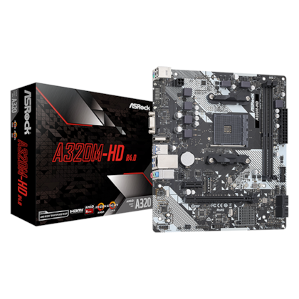 Placa Mae Asrock A320m-hd R4 Am4 Ddr4