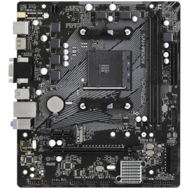 Placa Mae Asrock A520m-hvs Ddr4 Am4 Hdmi Vga M.2 Usb 3.2 90-mxbe60-a0uayz