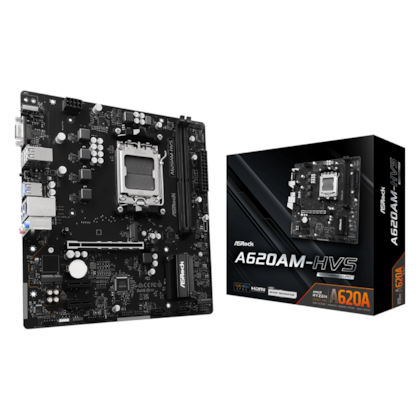 Placa Mãe Asrock A620Am-Hvs Ddr5 Am5 Matx M.2 Nvme Hdmi Usb Tipo C 90-Mxbsr0-A0Uayz
