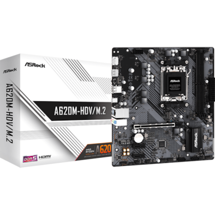 Placa Mãe Asrock A620m-hdv/m.2 Ddr5 Am5 M-atx 90-mxbll0-a0uayz