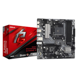 Placa Mãe Asrock B550M Phantom Gaming 4 Ddr4 Am4 Matx M.2 Nvme Hdmi Usb 3.2 90-Mxbe90-A0Uayaz