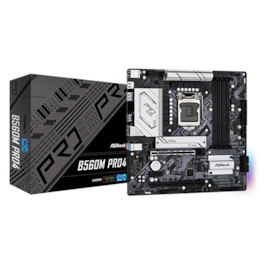 Placa Mae Asrock B560m Pro4 Lga1200 M.2 Ddr4 Hdmi Displayport Usb3.2 Lan
