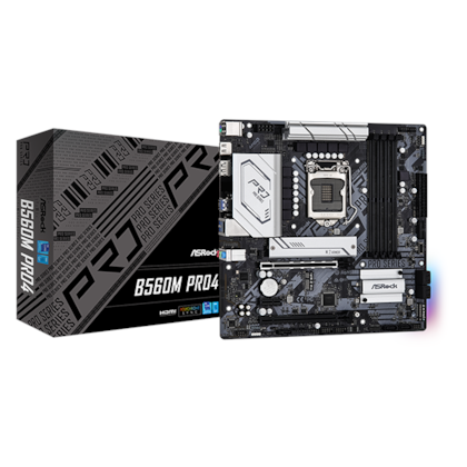 Placa Mae Asrock B560m Pro4 Lga1200 M.2 Ddr4 Hdmi Displayport Usb3.2 Lan