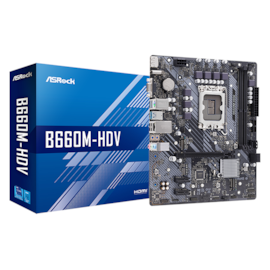 Placa Mãe Asrock B660m-hdv Ddr4 Lga 1700 M.2 Displayport Hdmi Vga 90-mxbh40-a0uayz