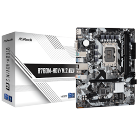 Placa Mãe Asrock B760m-hdv/m.2 D4 Lga1700 M.2 Ddr4 Displayport Hdmi Vga 90-mxbl40-a0uayz