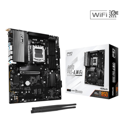 Placa Mãe Asrock Pro B850-a Wifi Ddr5 Am5 Atx M.2 Nvme Hdmi Display Port 90-mxbr90-a0uayaz