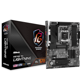 Placa Mãe Asrock X670e Pg Lightning Ddr5 Am5 Atx M.2 Dp Hdmi Type-c Usb 3.2 90-mxbj60-a0uayz