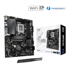 Placa Mãe Asrock Z890 Pro-a Wifi Ddr5 Atx Lga 1851 Atx Thunderbolt M.2 Nvme Hdmi Display Port 90-mxbp60-a0uayaz