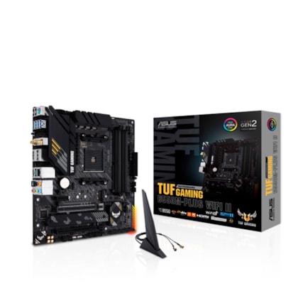 PLACA MÃE ASUS B550M-PLUS WIFI II TUF GAMING AMD M.2 DDR4 90MB19Y0-MVAAYO