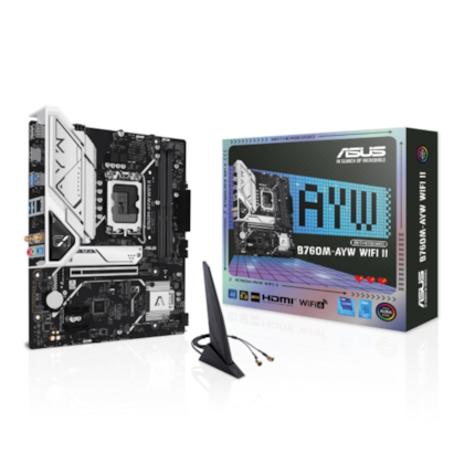 Placa Mãe Asus B760M-Ayw Wifi Ii Ddr5 Matx  Lga 1700 M.2 Nvme Hdmi Usb 3.0 90Mb1Mh0-M0Eay0