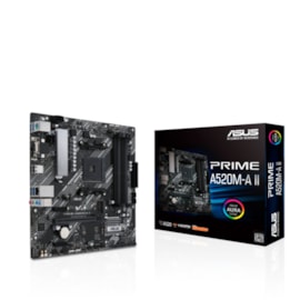 Placa Mãe Asus Prime A520m-a Il Ddr4 Am4 Matx M.2 Hdmi Vga Displayport 90mb17h0-m0eay0